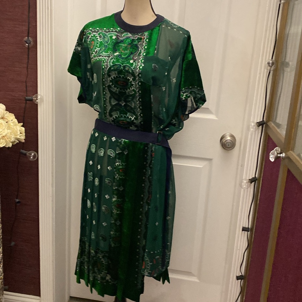 Sacai bandana Devore dress, M - Picture 6 of 16